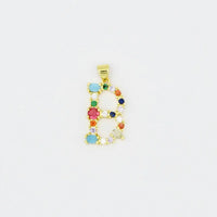 removable multi-gem initial charm