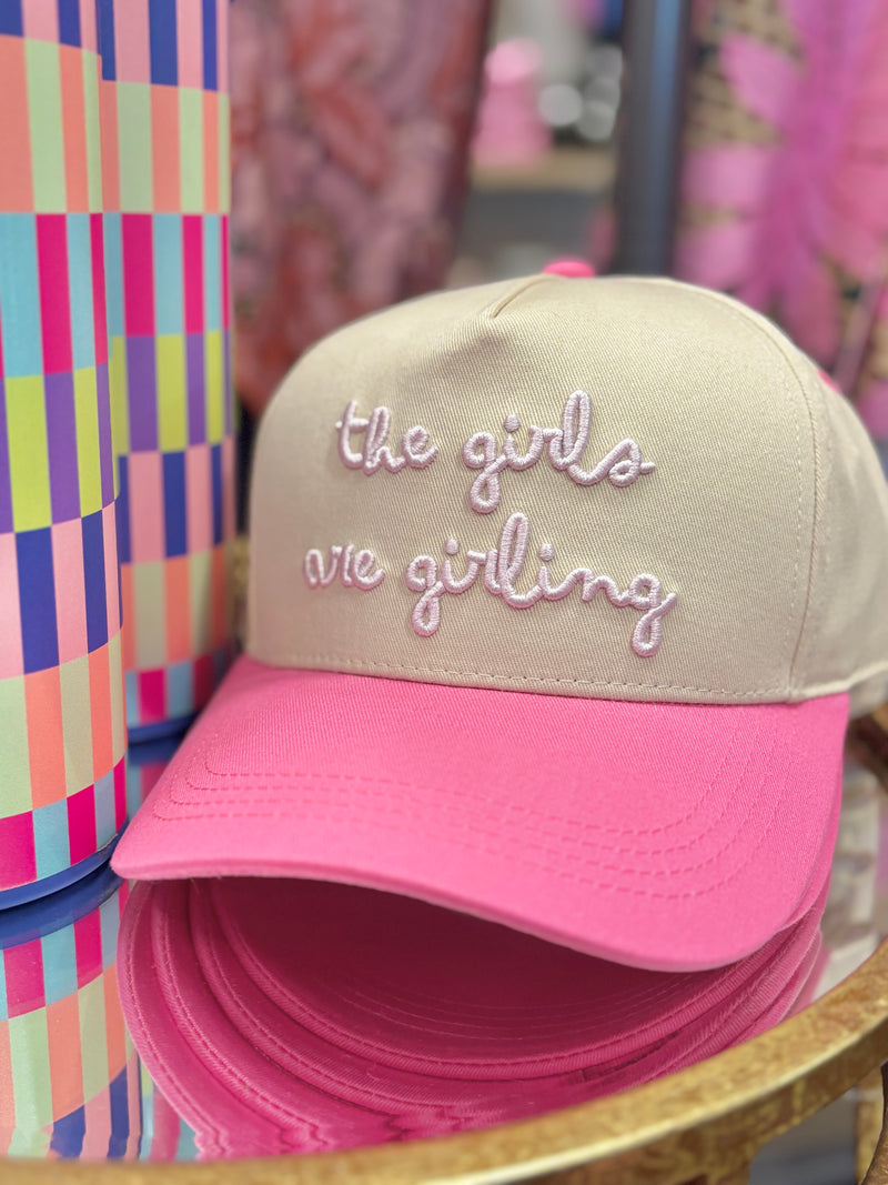 the girls are girling trucker hat