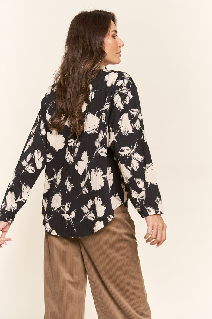 floral longsleeve button-up