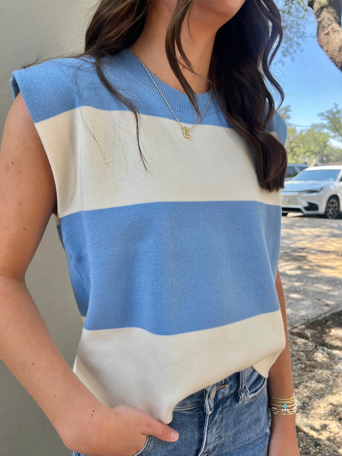 bria striped tank