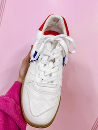 vesta sneakers | red/blue