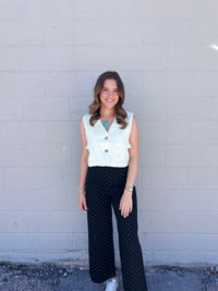 bridget linen cargo vest