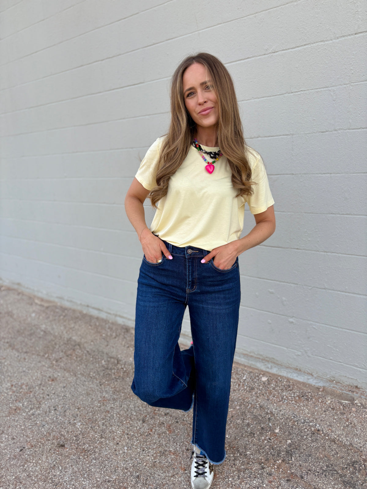 thank me later dark-wash denim