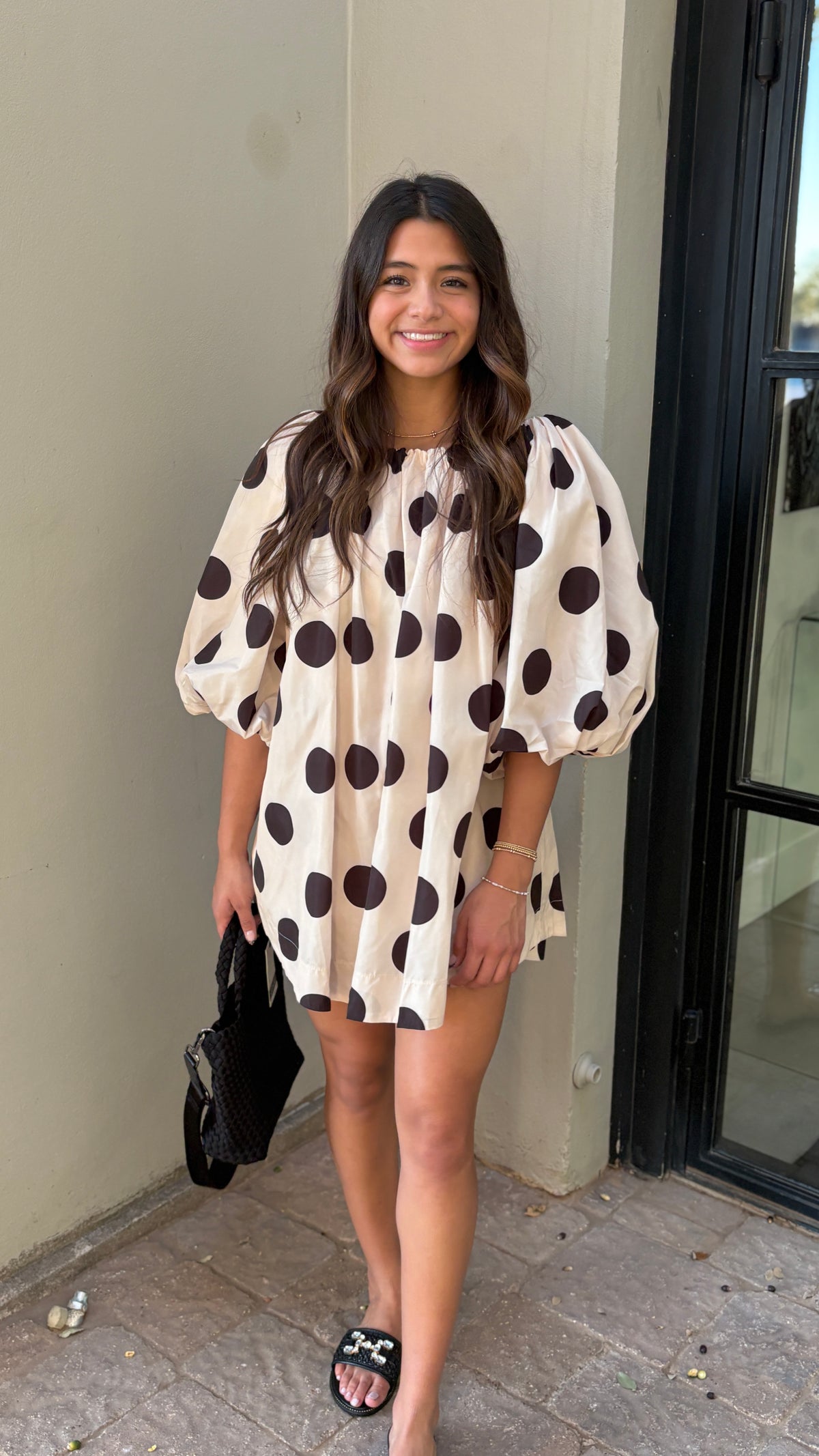 dottie off-the-shoulder bubble dress