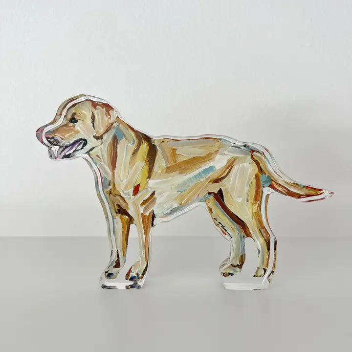 chelsea mcshane art | yellow lab acrylic cutout