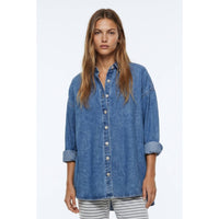 the favorite cotton denim shacket