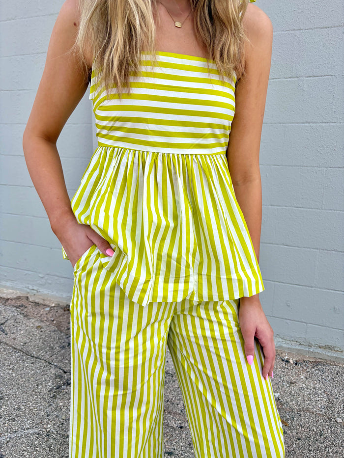 along the lines striped tank