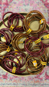 BuDhaGirl | saddle all weather bangles | set of 6