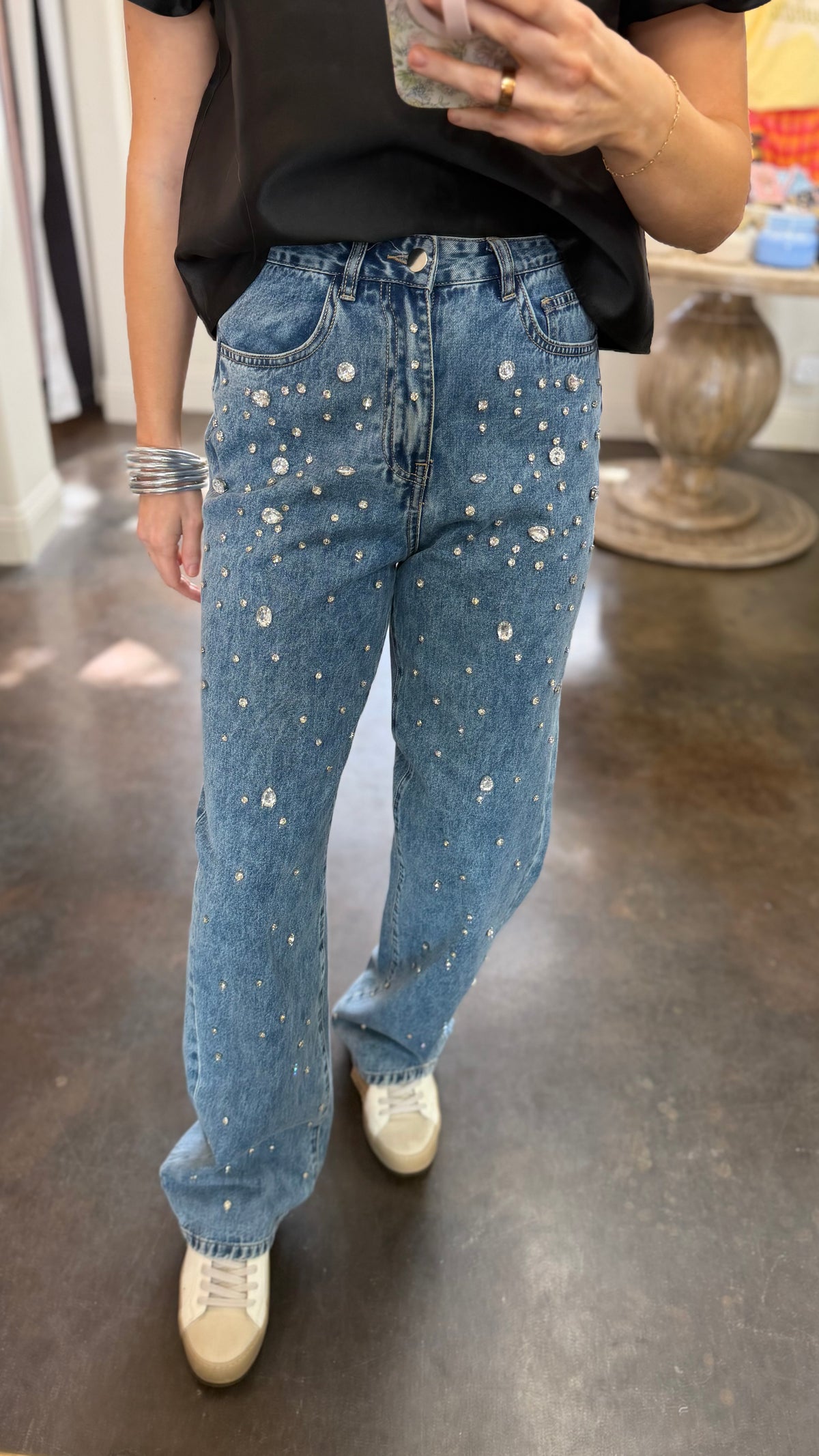 harley embellished denim