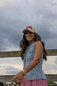 rose ranch trucker hat