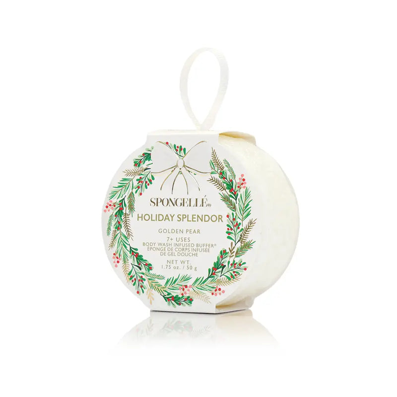 spongelle | holiday wreath body buffer