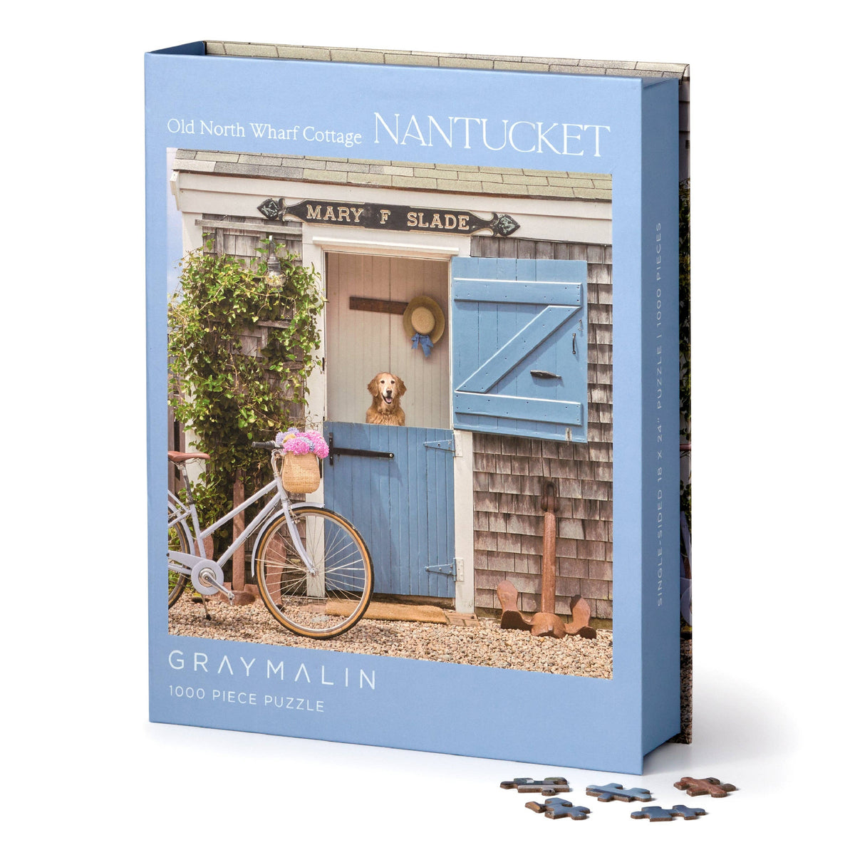 nantucket 1000pc book box puzzle | gray malin