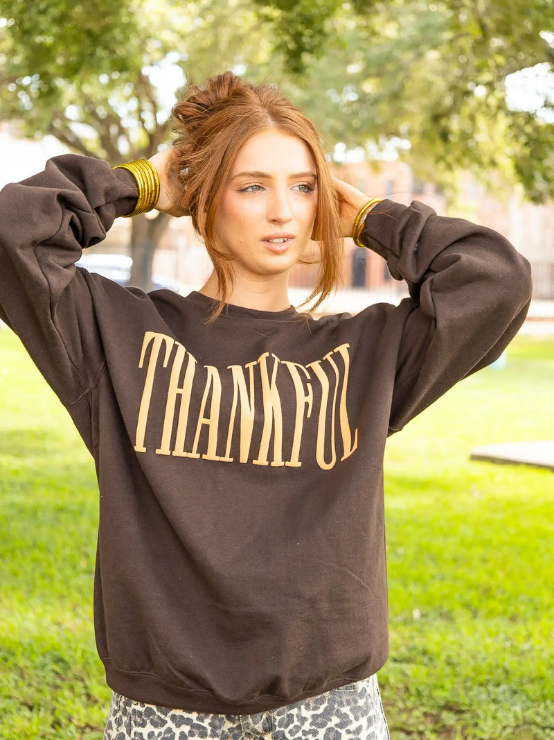 thankful puff sweatshirt