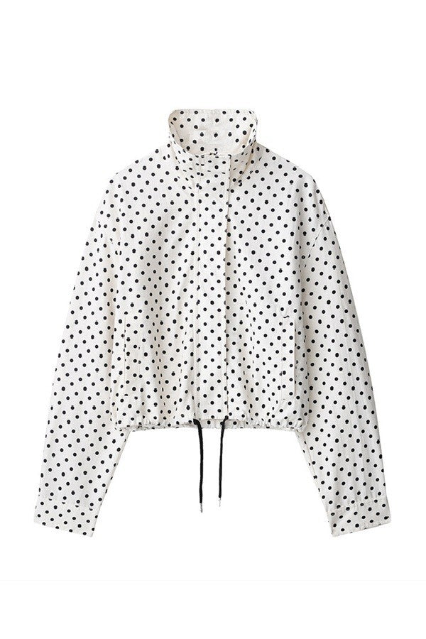 parke dotted cropped jacket