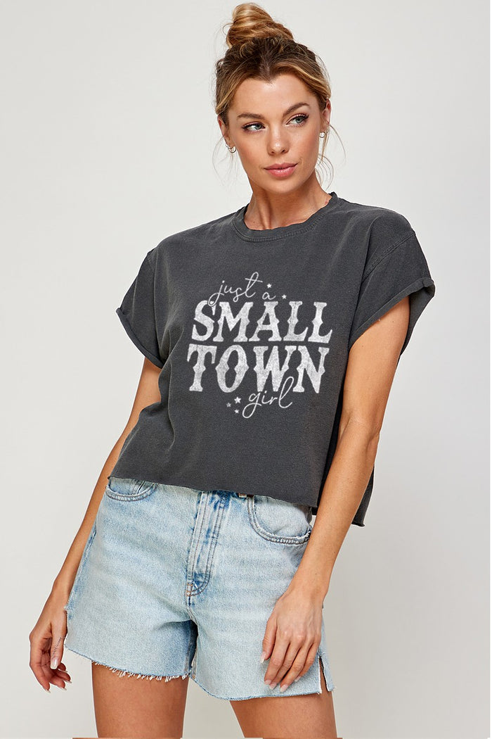 small town girl cropped tee | FINAL SALE