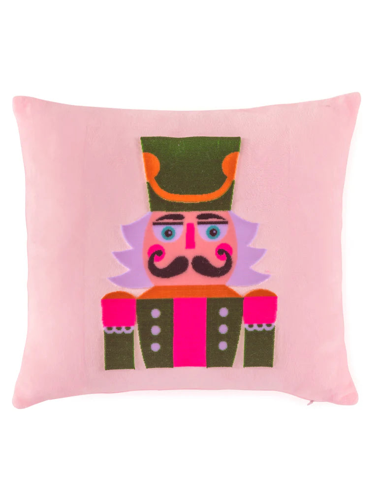 blush nutcracker pillow