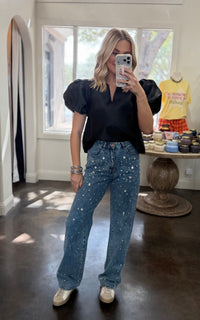 harley embellished denim