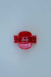 red tortoise pearl claw clip