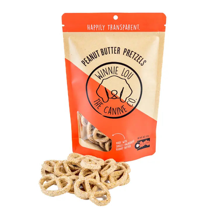 winnie lou | peanut butter pretzels dog treats