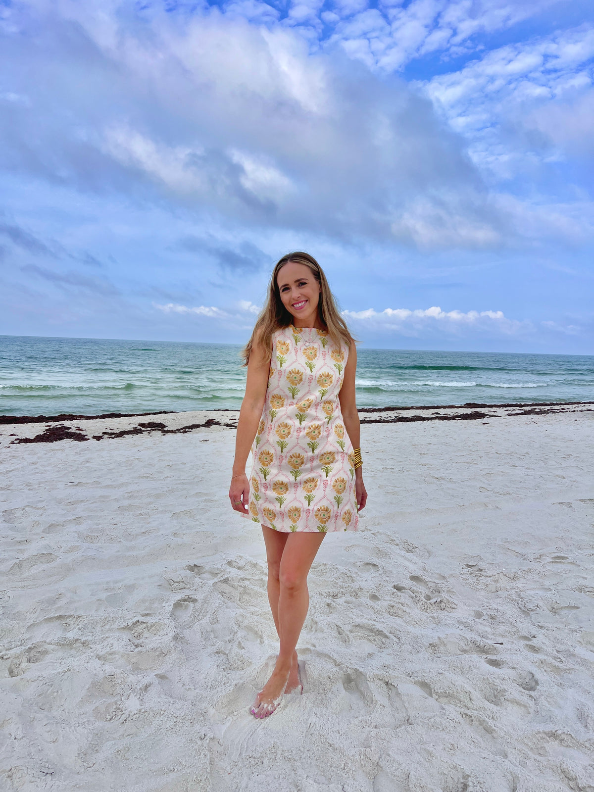 lillian floral mini dress