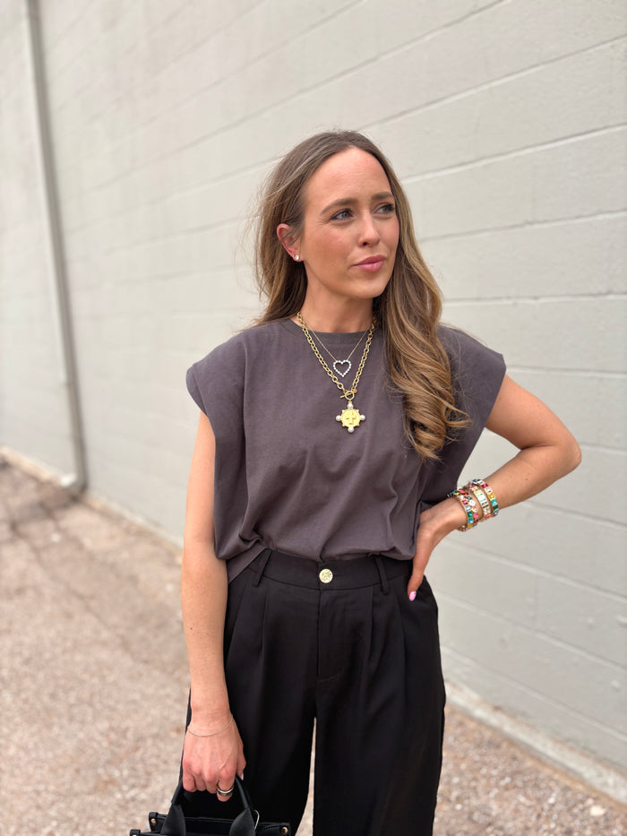 tate cotton muscle tank