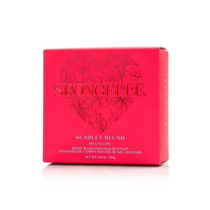 spongelle | scarlet blush heart buffer