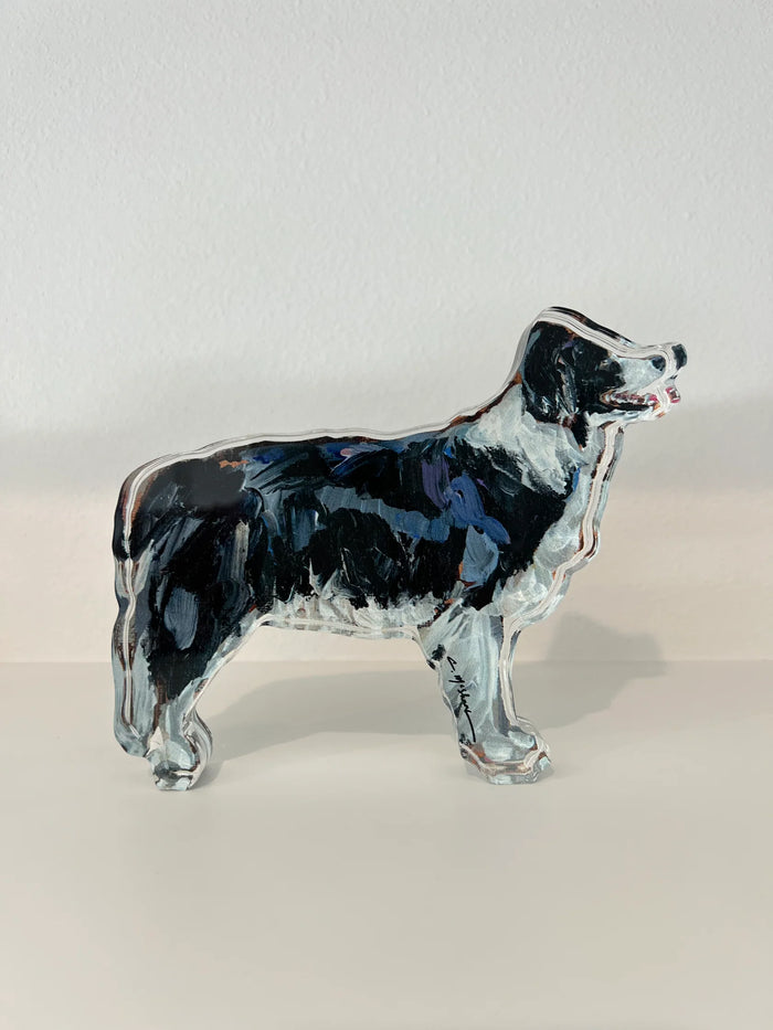 chelsea mcshane art | Border Collie acrylic cutout