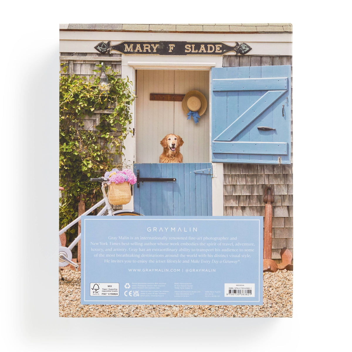 nantucket 1000pc book box puzzle | gray malin