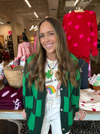 fireside feels checkered cardigan | FINAL SALE