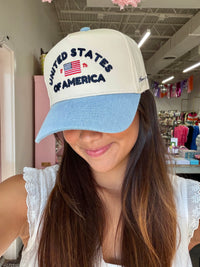 USA vintage trucker hat