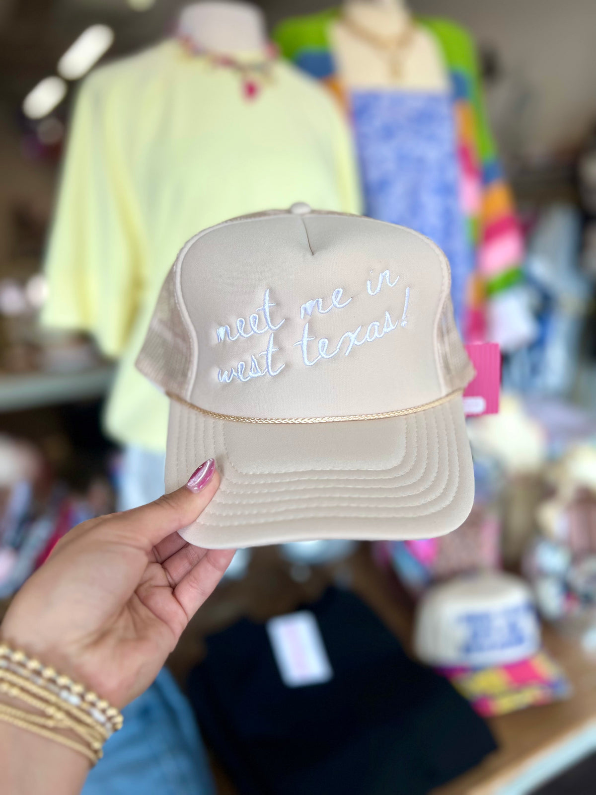 meet me in west texas trucker hat