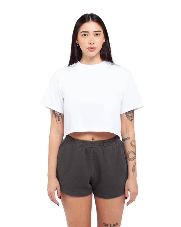 martinis & tennis cropped tee