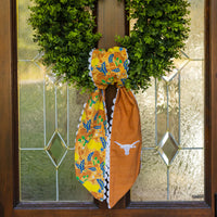 saturday silk collegiate wreath scarf