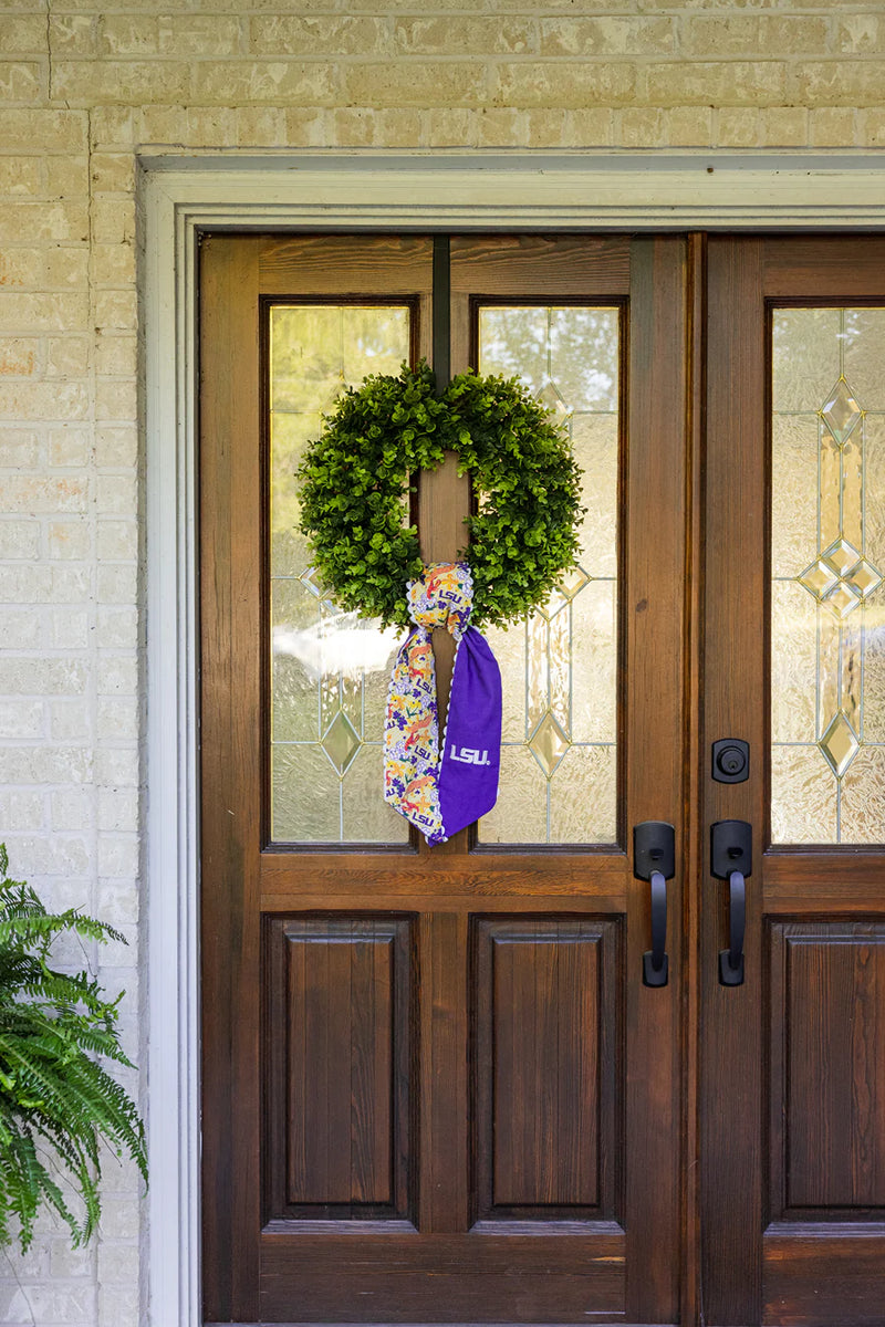 saturday silk collegiate wreath scarf