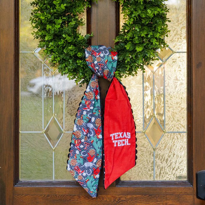saturday silk collegiate wreath scarf