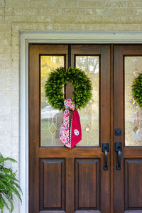 saturday silk collegiate wreath scarf