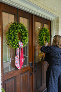 saturday silk collegiate wreath scarf