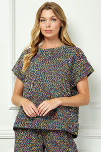 boucle melange top