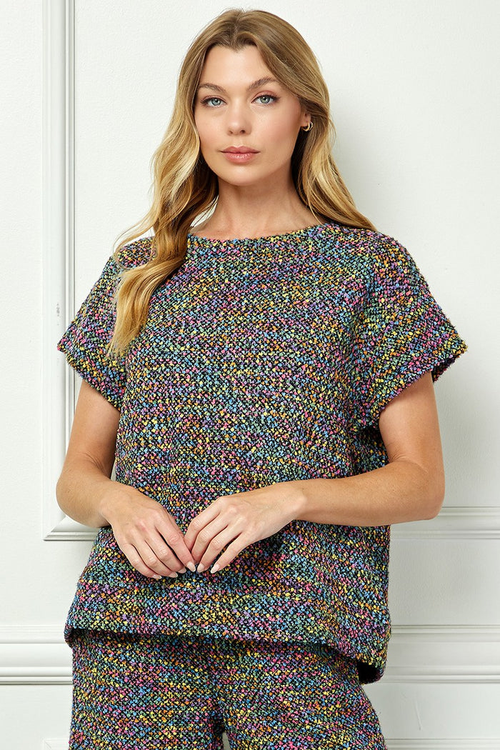 boucle melange top