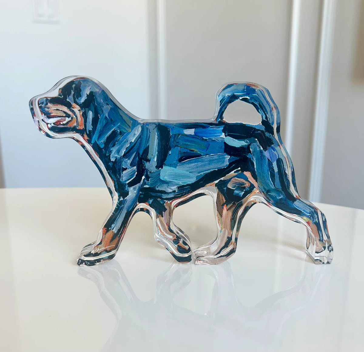 chelsea mcshane art | Rottweiler acrylic cutout