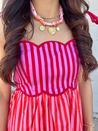 veronica charm scarf necklace