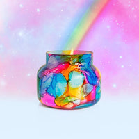 capri blue | volcano rainbow watercolor signature jar candle