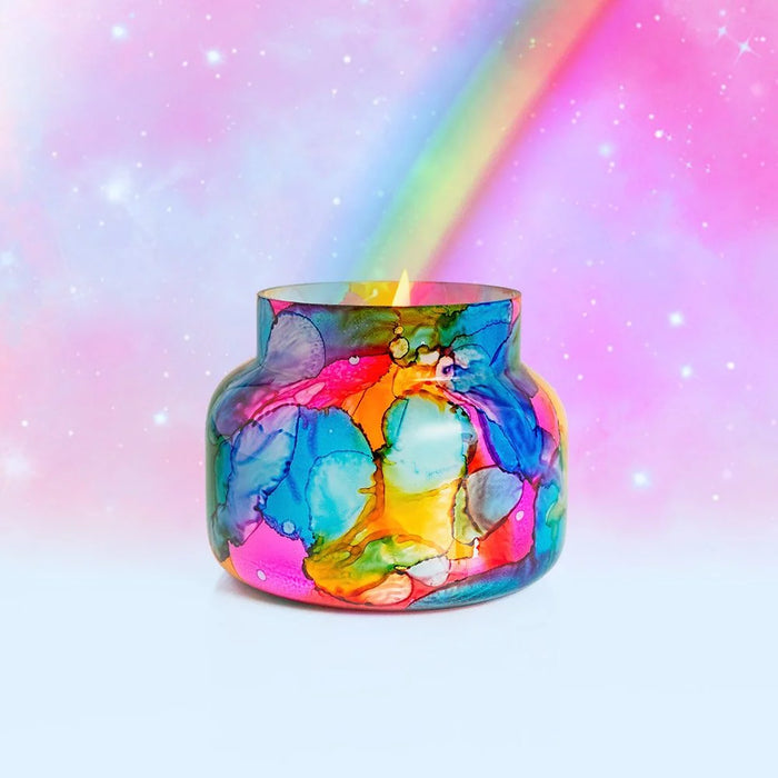 capri blue | volcano rainbow watercolor signature jar candle