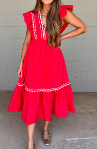 ruby red darlin midi || FINAL SALE