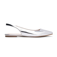 rhyme metallic slingback ballet flats