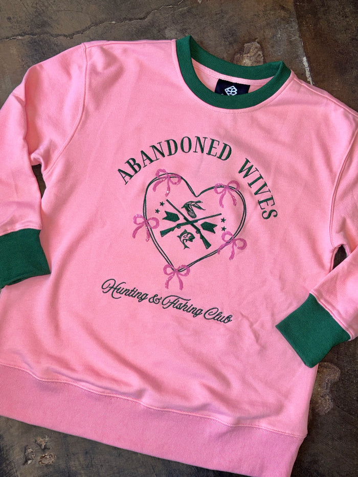 abandoned wives hunting & fishing club crewneck