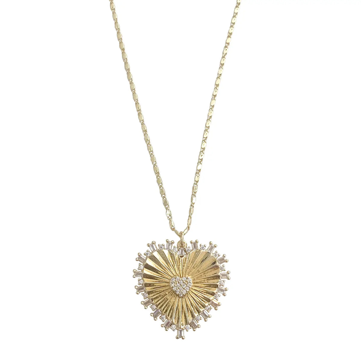 joanna gold heart necklace