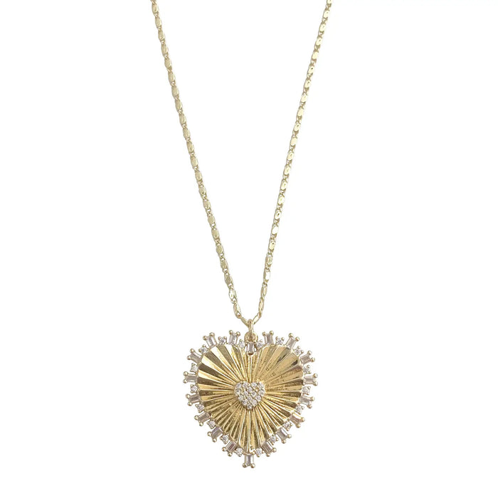 joanna gold heart necklace
