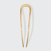 gold metal french hair pin