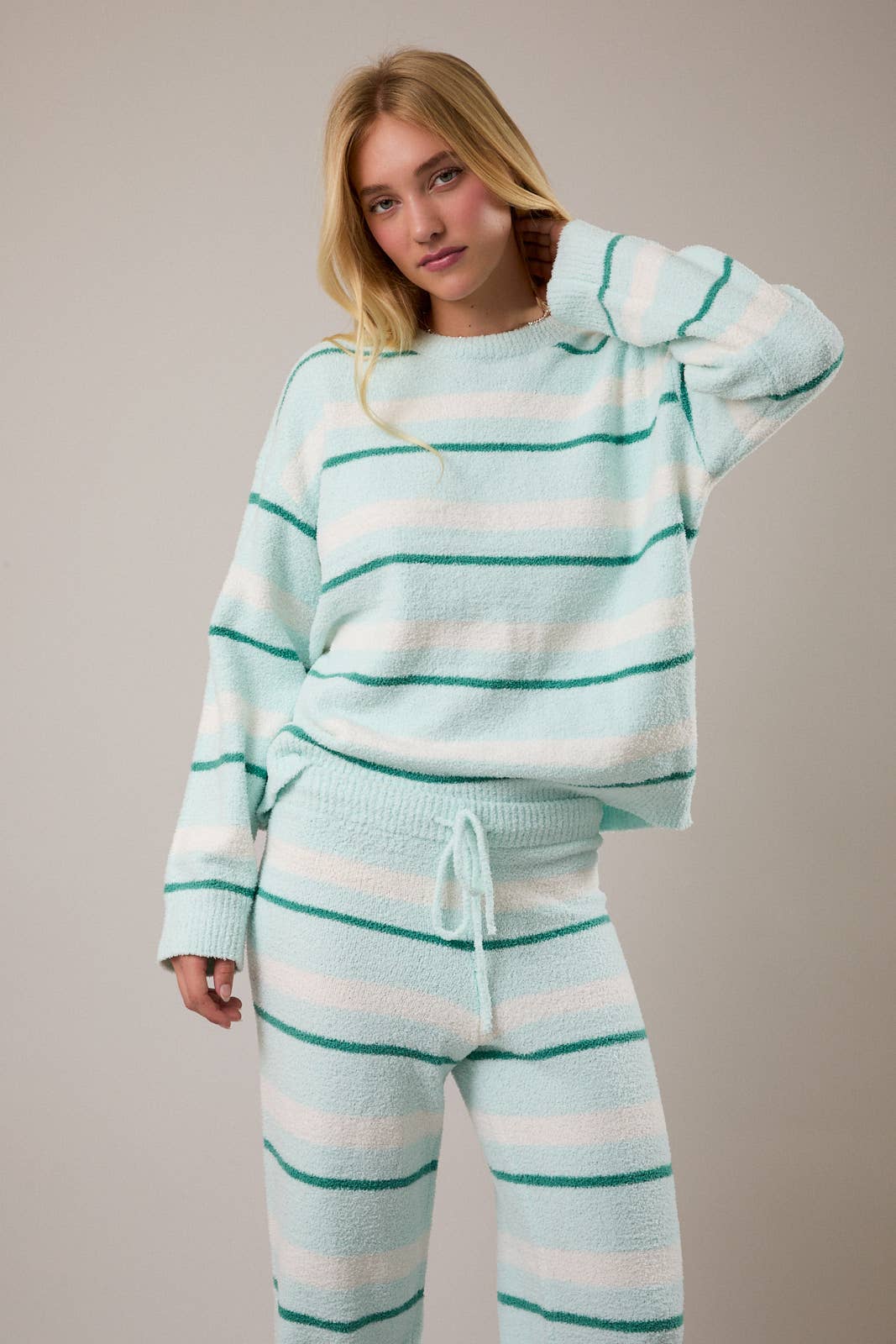 lala striped sweater set